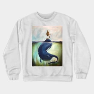 The attentive Whale Crewneck Sweatshirt